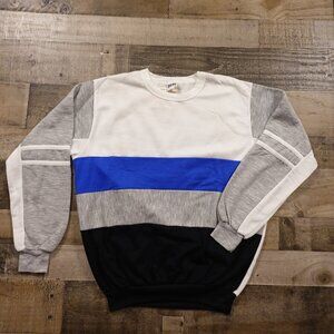 Vintage Deadstock Probe‎ Colorblock Sweatshirt Men’s XL Made in USA 80s 90s